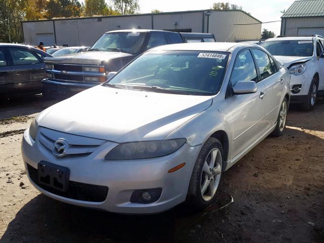 1YVHP84D665M31426 - 2006 MAZDA 6 S SILVER photo 2