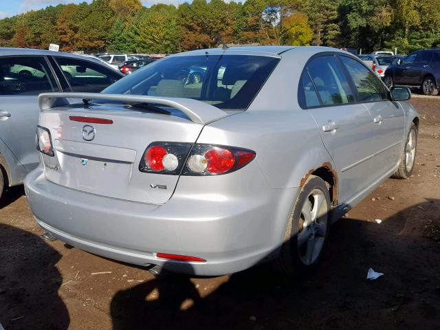 1YVHP84D665M31426 - 2006 MAZDA 6 S SILVER photo 4