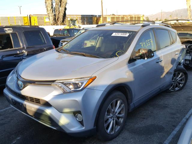 JTMDJREV9GD001562 - 2016 TOYOTA RAV4 HV LI SILVER photo 2