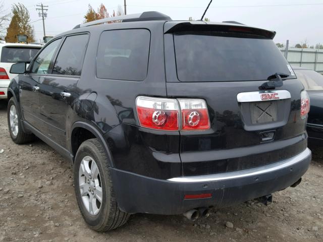 1GKLRLED8AJ232510 - 2010 GMC ACADIA SLE BLACK photo 3