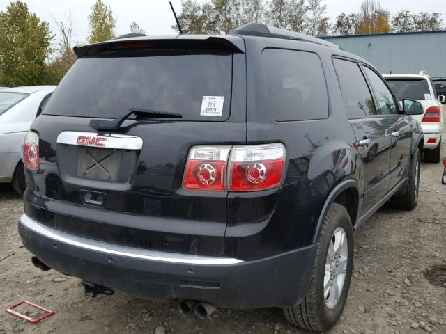 1GKLRLED8AJ232510 - 2010 GMC ACADIA SLE BLACK photo 4