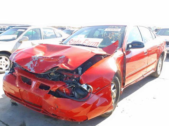 1G2NF52E63C233995 - 2003 PONTIAC GRAND AM S RED photo 2