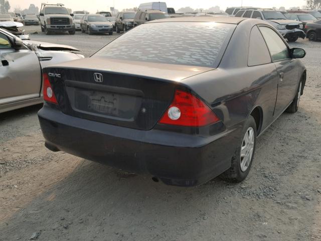 1HGEM22165L015525 - 2005 HONDA CIVIC DX V BLACK photo 4