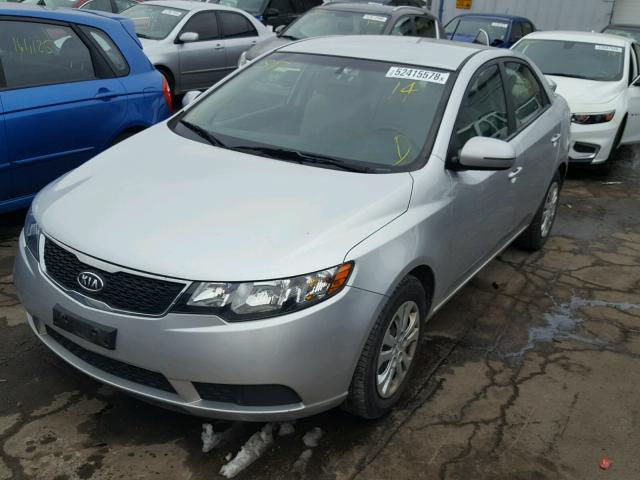 KNAFU4A20C5572664 - 2012 KIA FORTE EX SILVER photo 2