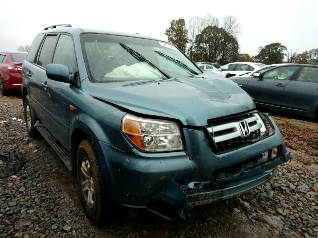 5FNYF28268B016316 - 2008 HONDA PILOT VP BLUE photo 1