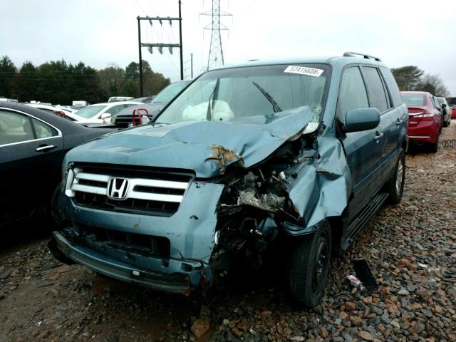 5FNYF28268B016316 - 2008 HONDA PILOT VP BLUE photo 2