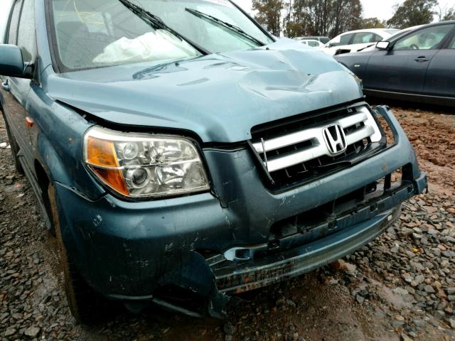 5FNYF28268B016316 - 2008 HONDA PILOT VP BLUE photo 9