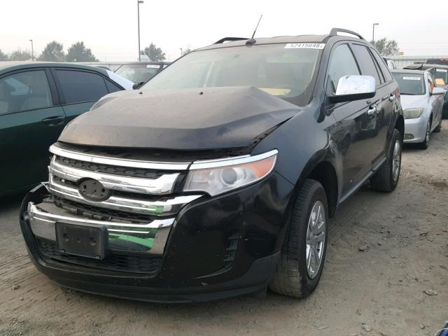 2FMDK3GC3BBA53883 - 2011 FORD EDGE SE BLACK photo 2