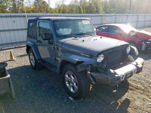 1C4GJWBG1EL234663 - 2014 JEEP WRANGLER S GRAY photo 1