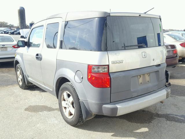 5J6YH28593L015942 - 2003 HONDA ELEMENT EX GRAY photo 3