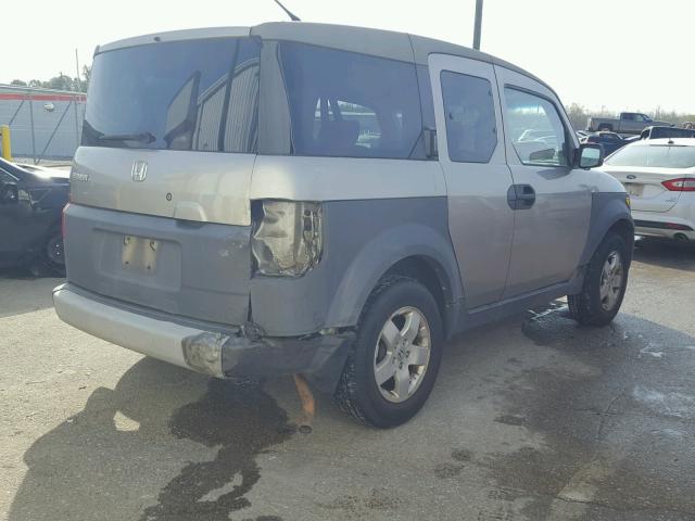 5J6YH28593L015942 - 2003 HONDA ELEMENT EX GRAY photo 4