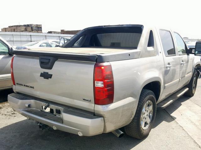 3GNEC12047G300377 - 2007 CHEVROLET AVALANCHE GOLD photo 4