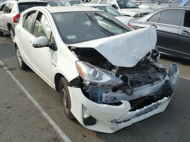 JTDKDTB31G1117872 - 2016 TOYOTA PRIUS C WHITE photo 1