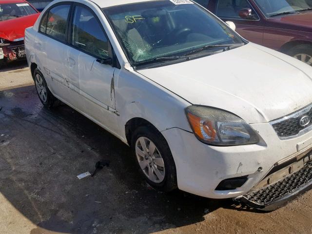 KNADH4A33A6601456 - 2010 KIA RIO LX WHITE photo 9