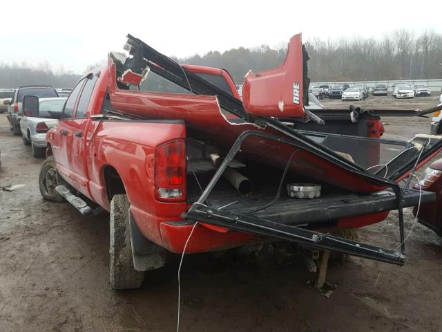 1D7KS28C76J155943 - 2006 DODGE RAM 2500 S RED photo 3