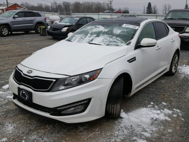 5XXGR4A6XDG121122 - 2013 KIA OPTIMA SX WHITE photo 2