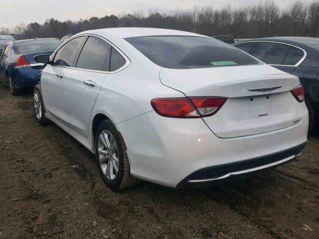 1C3CCCAB1FN655595 - 2015 CHRYSLER 200 LIMITE WHITE photo 3