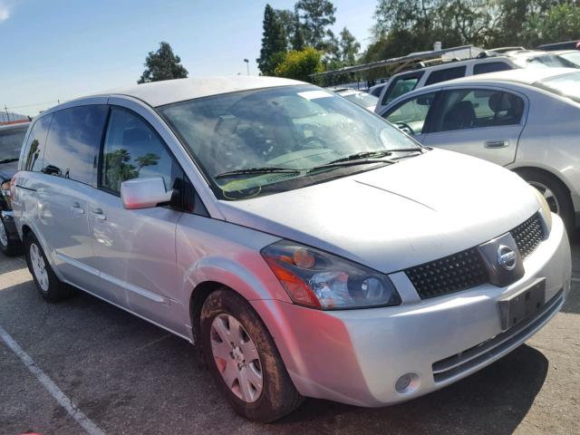 5N1BV28U64N310512 - 2004 NISSAN QUEST S SILVER photo 1