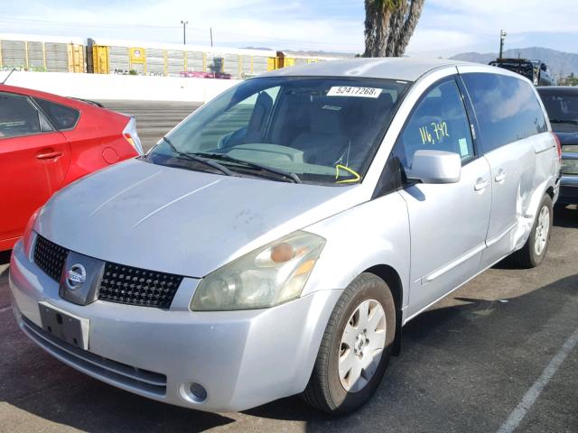 5N1BV28U64N310512 - 2004 NISSAN QUEST S SILVER photo 2