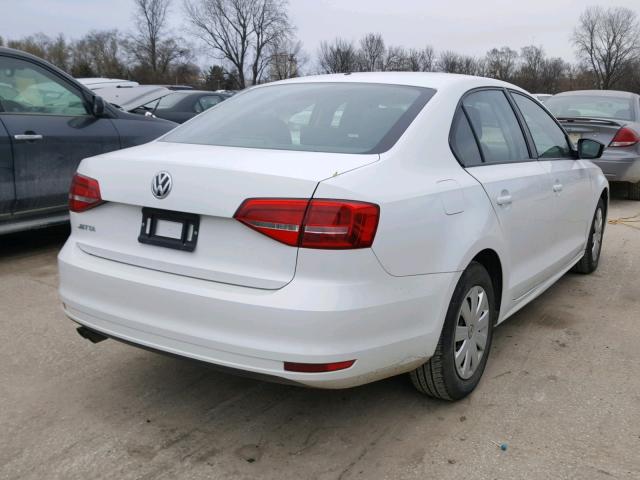 3VW2K7AJ9FM283441 - 2015 VOLKSWAGEN JETTA BASE WHITE photo 4