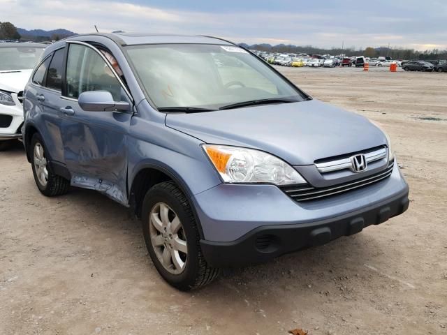 JHLRE38768C042150 - 2008 HONDA CR-V EXL BLUE photo 1