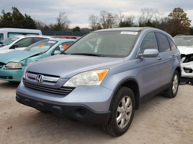 JHLRE38768C042150 - 2008 HONDA CR-V EXL BLUE photo 2