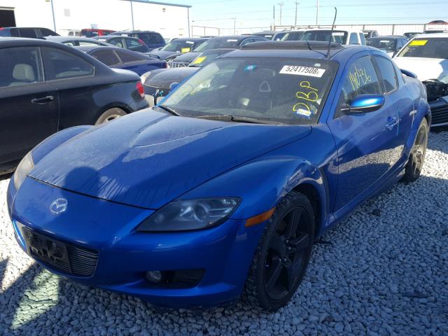 JM1FE173450160133 - 2005 MAZDA RX8 BLUE photo 2