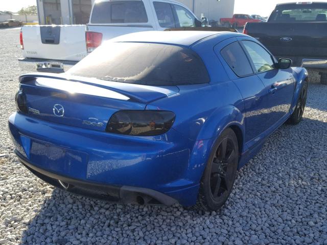 JM1FE173450160133 - 2005 MAZDA RX8 BLUE photo 4