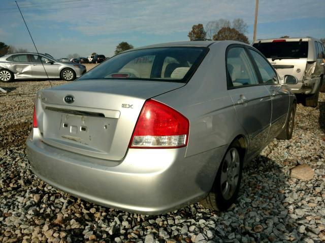 KNAFE121775408206 - 2007 KIA SPECTRA EX SILVER photo 4