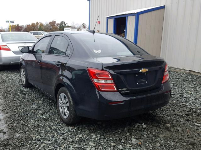 1G1JB5SH3H4177170 - 2017 CHEVROLET SONIC LS 黑色 照片 3