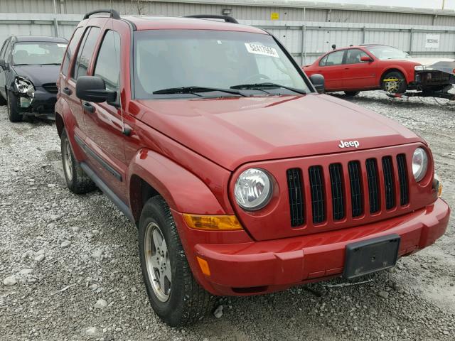 1J4GL38K35W676583 - 2005 JEEP LIBERTY RE RED photo 1