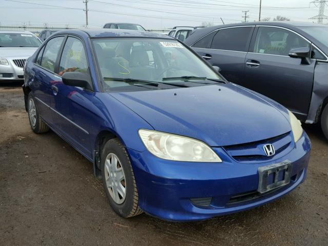 2HGES16364H643060 - 2004 HONDA CIVIC DX V BLUE photo 1