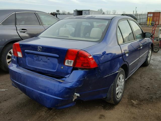 2HGES16364H643060 - 2004 HONDA CIVIC DX V BLUE photo 4