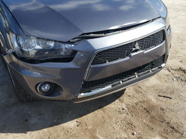 JA4JT3AW8BU027629 - 2011 MITSUBISHI OUTLANDER GRAY photo 9