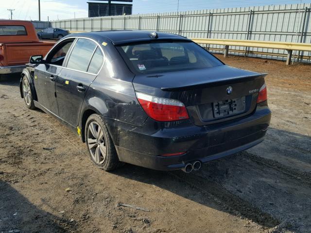 WBANV1C54AC156785 - 2010 BMW 528 XI BLACK photo 3