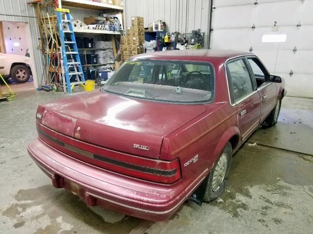 1G4AG55M8T6420739 - 1996 BUICK CENTURY SP MAROON photo 4