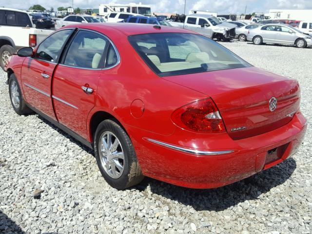 2G4WC582981191868 - 2008 BUICK LACROSSE C RED photo 3