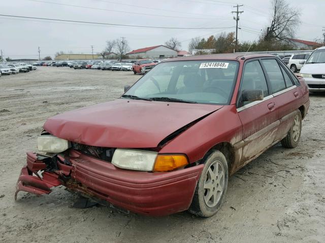 1FASP14J8TW147235 - 1996 FORD ESCORT LX MAROON photo 2