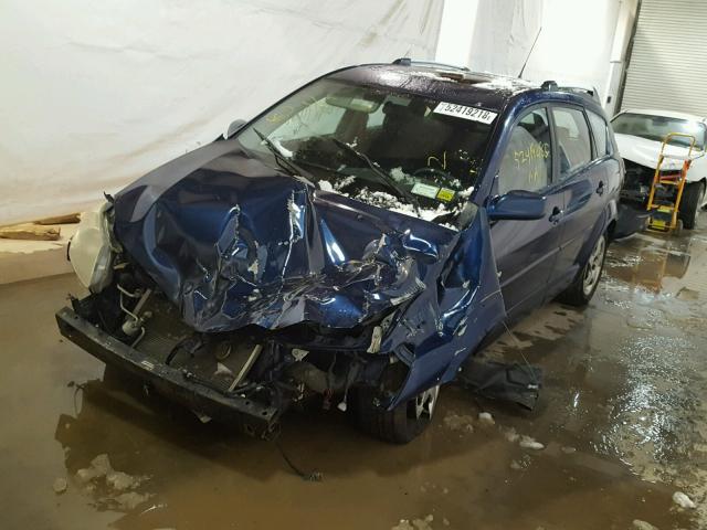 5Y2SL63855Z436530 - 2005 PONTIAC VIBE BLUE photo 2