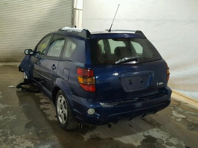 5Y2SL63855Z436530 - 2005 PONTIAC VIBE BLUE photo 3