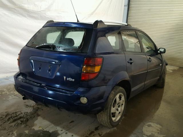 5Y2SL63855Z436530 - 2005 PONTIAC VIBE BLUE photo 4