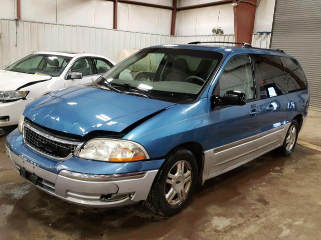 2FMZA56403BB79909 - 2003 FORD WINDSTAR S BLUE photo 2