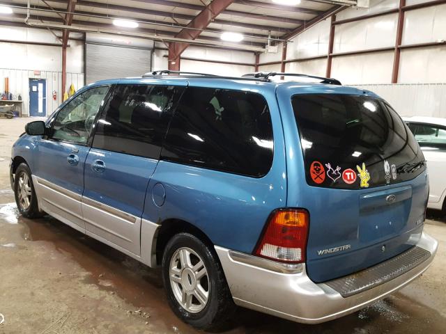 2FMZA56403BB79909 - 2003 FORD WINDSTAR S BLUE photo 3