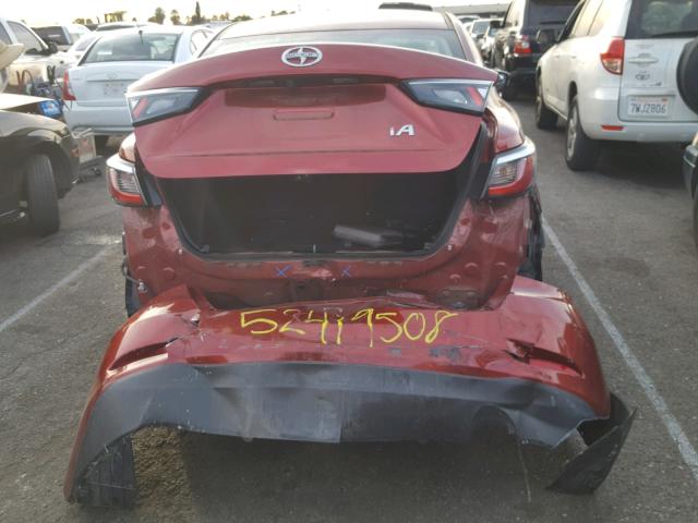 3MYDLBZV1GY102640 - 2016 TOYOTA SCION IA RED photo 9