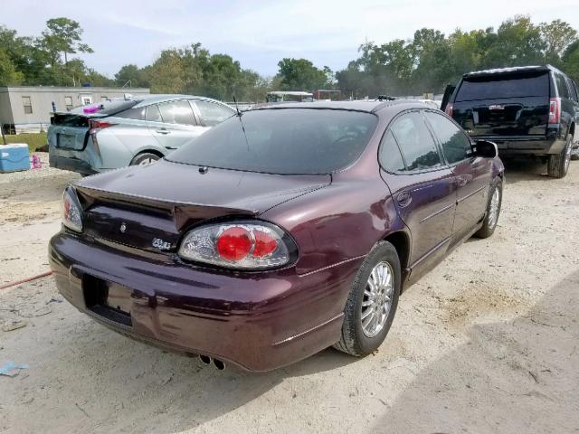 1G2WP52K32F255148 - 2002 PONTIAC GRAND PRIX PURPLE photo 4