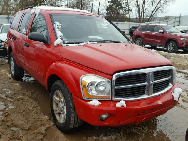 1D4HB48D94F224398 - 2004 DODGE DURANGO SL RED photo 1