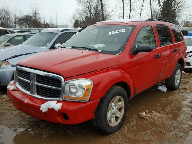 1D4HB48D94F224398 - 2004 DODGE DURANGO SL RED photo 2