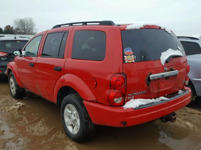 1D4HB48D94F224398 - 2004 DODGE DURANGO SL RED photo 3