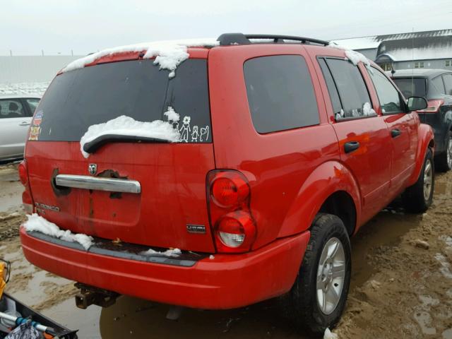 1D4HB48D94F224398 - 2004 DODGE DURANGO SL RED photo 4