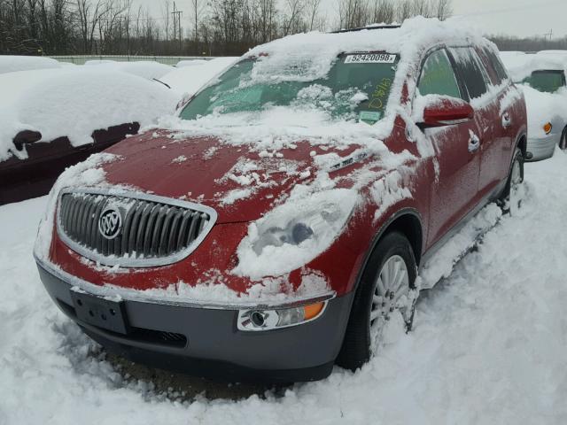 5GAKRCED4CJ299147 - 2012 BUICK ENCLAVE RED photo 2
